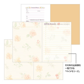 Midori 2025 Pocket Diary (A6) - Country Time Flower