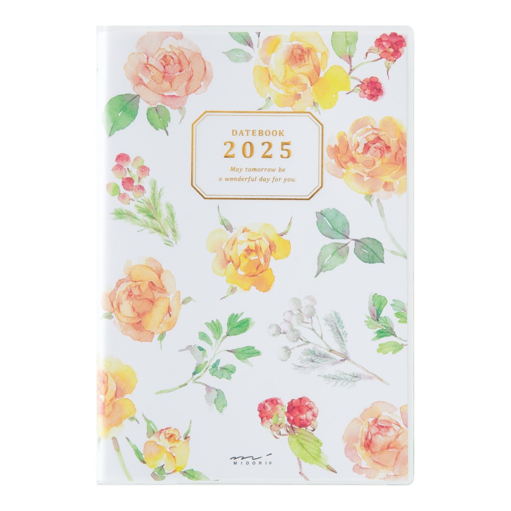 Midori 2025 Pocket Diary (B6) - Country Time Flower