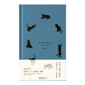 Midori 2025 Diary Book (B6)- Cat