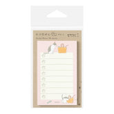 Midori Sticky Notes - To Do Cat - Pink