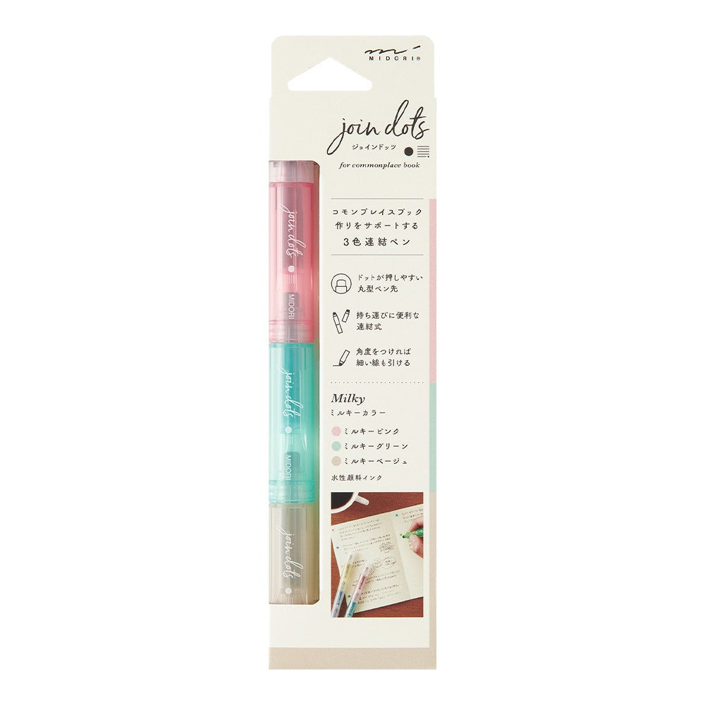 Midori Joined Dots Pen - Dark