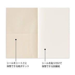 Midori Sticker Book With Pocket