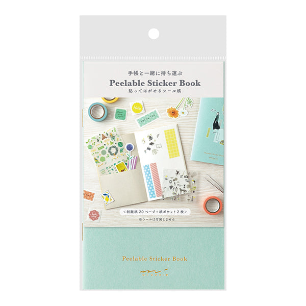 Midori Sticker Book With Pocket