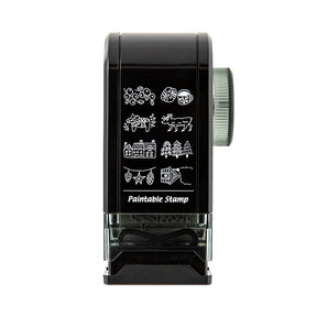 Midori  Paintable Rotating Stamp - Self Inking - Dial Nordic Pattern