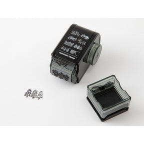 Midori  Paintable Rotating Stamp - Self Inking - Dial Nordic Pattern