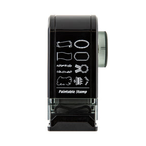 Midori  Paintable Rotating Stamp - Self Inking - Dial Decorative Pattern