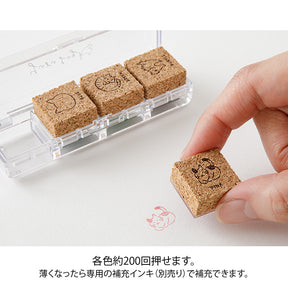 Midori Yurulog Cat Stamp