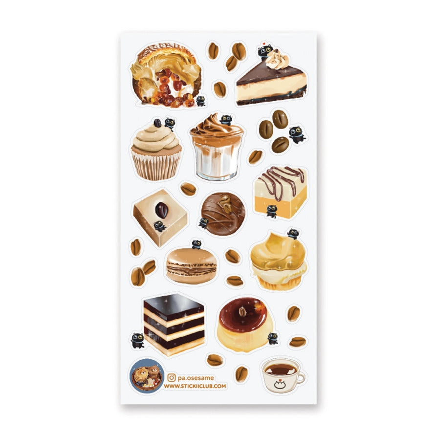 STICKII Sticker Sheet - Coffee Desserts