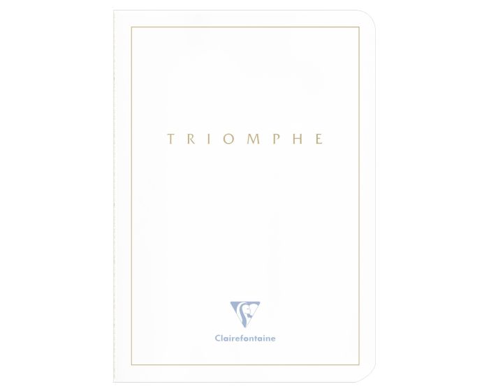 Clairefontaine Triomphe A5 Lined Notebook - White