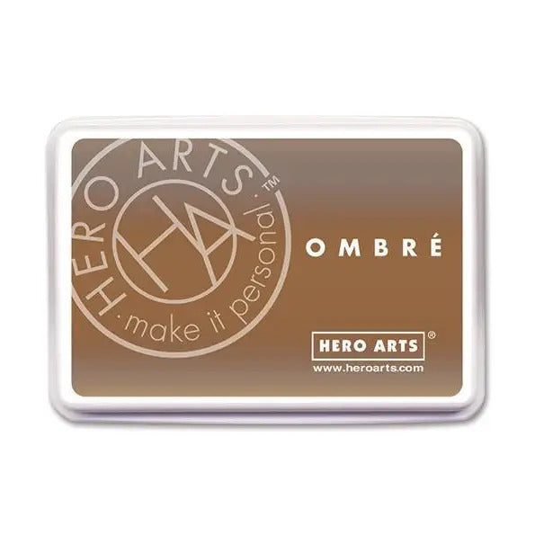 Hero Arts Ombre Ink Pad - Soft Brown to Cup O'Joe