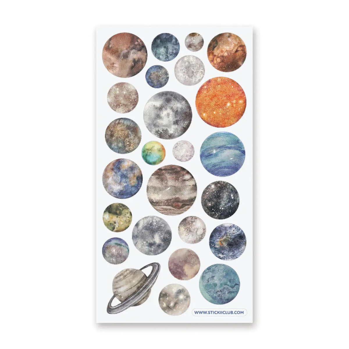 STICKII Sticker Sheet - The Planets