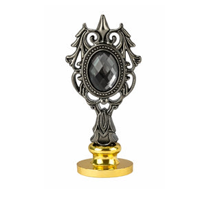 Freund Mayer Wax Seal Handle - Ornate Metal with Crystal