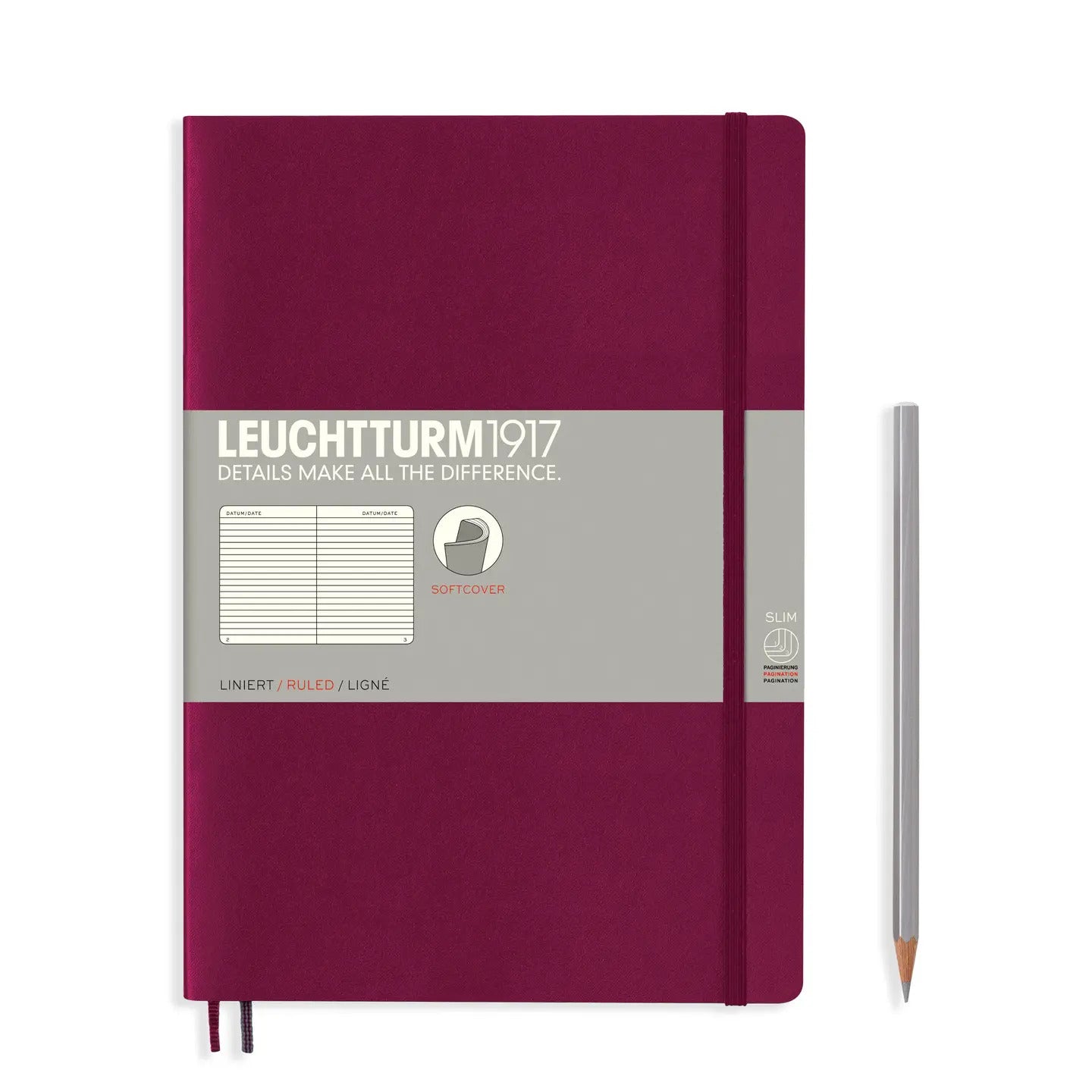 Leuchtturm1917 B5 Composition Notebook - Port Red