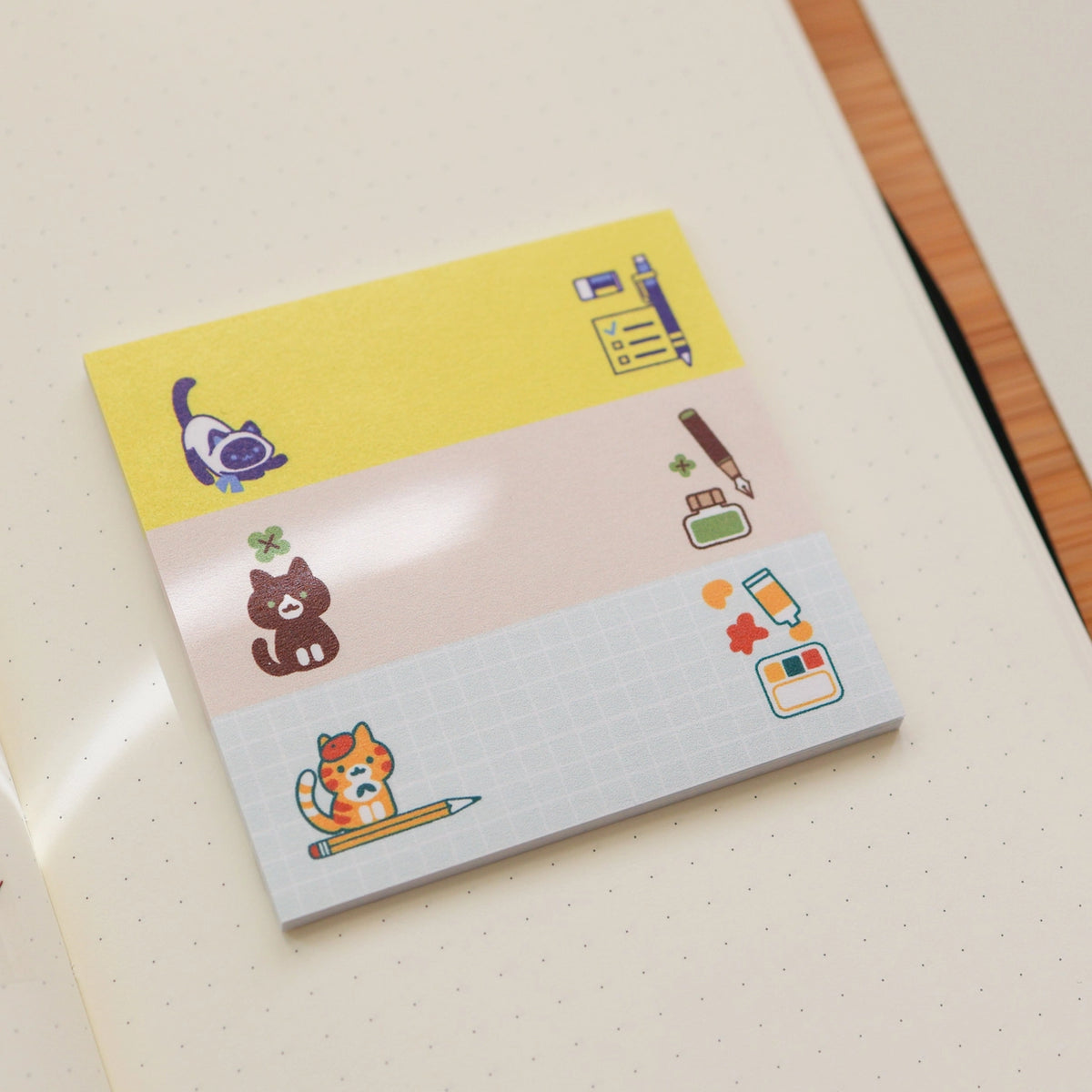 Thousand Skies Sticky Notes - Stationery Cats