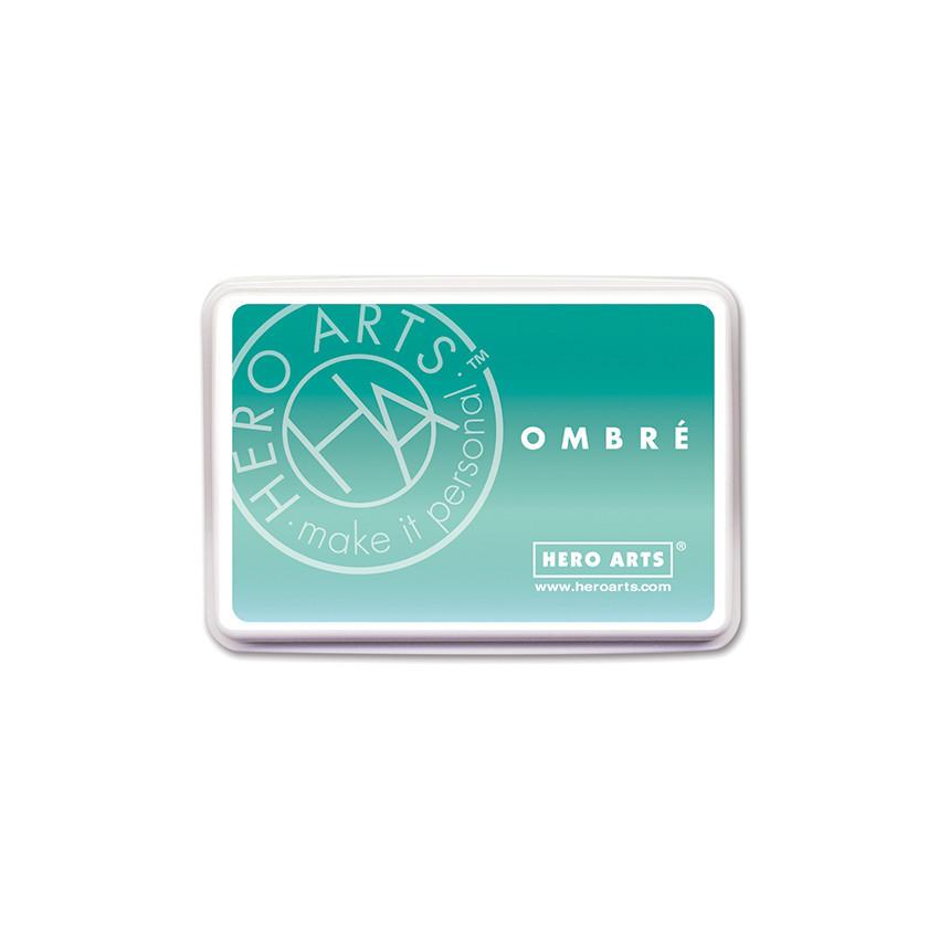 Hero Arts Ombre Ink Pad - Mint Julep To Emerald Green