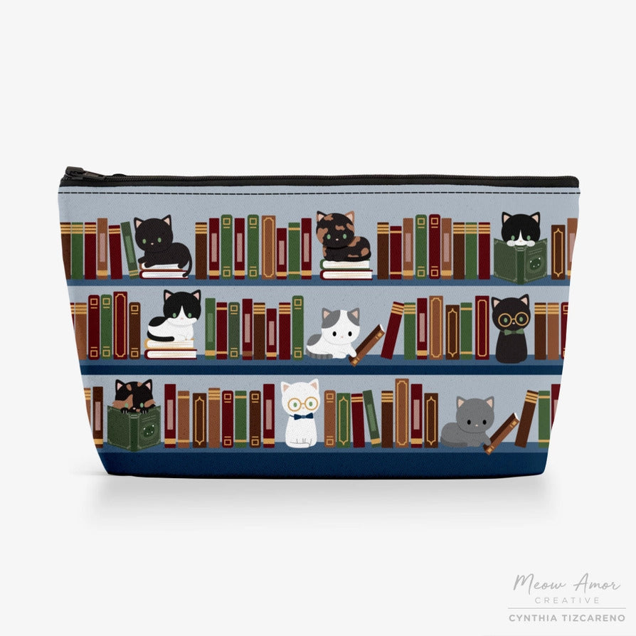 Meow Amor Creative - Book Canvas Zipper Bag
