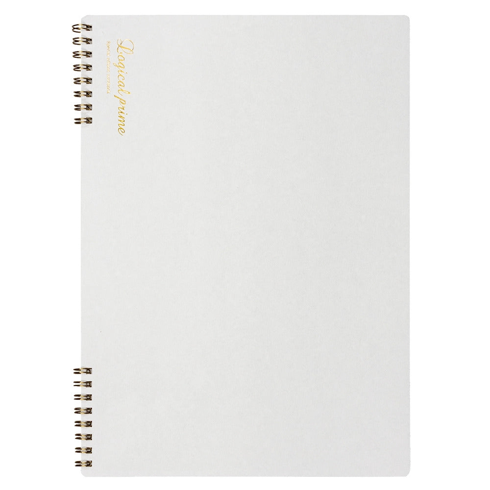 Nakabayashi Logical Prime W-Ring Binding A4 Notebook - Plain