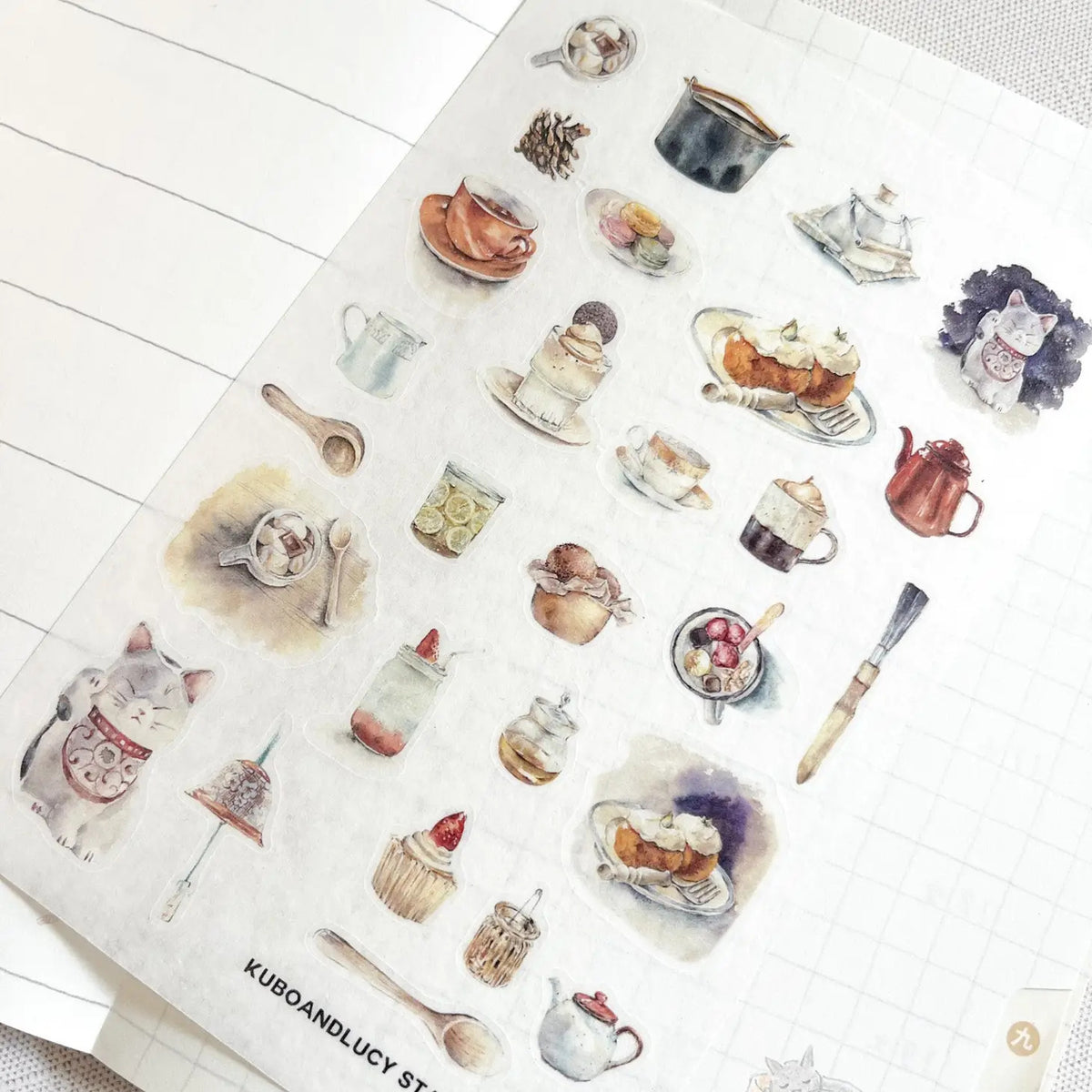 Kuboandlucy Stationery Co. Japan Things Washi Sticker Sheet