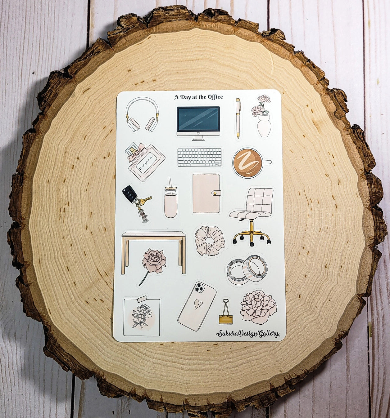 Sakura Design Gallery - Vinyl Stickers - A Day at the Office