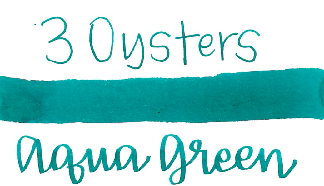 3 Oysters Ink - Delicious Aqua Green