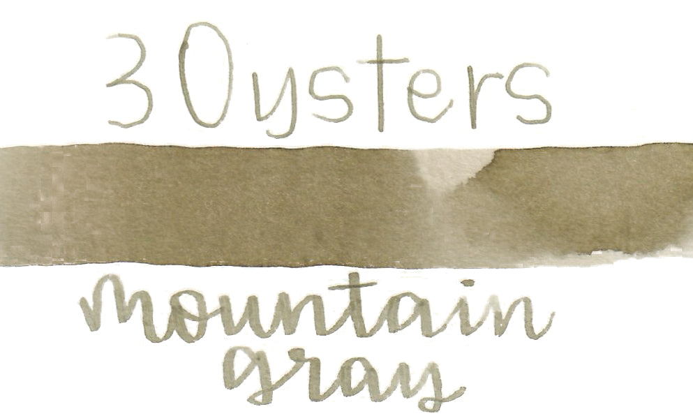 3 Oysters Ink - Hunters - Mountain Gray