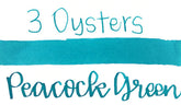 3 Oysters Ink - Delicious Peacock Green