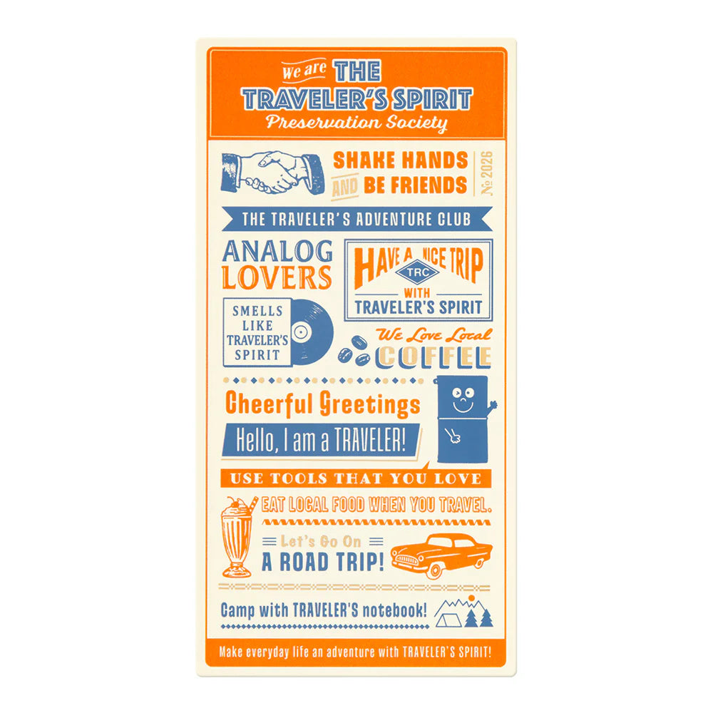 TRAVELER'S COMPANY Plastic Sheet Regular Size 2026