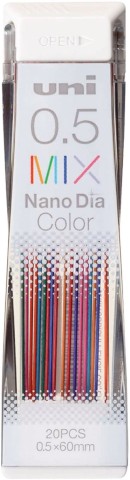 Uni Mitsubishi Pencil Lead - 0.5 Mixed Colors