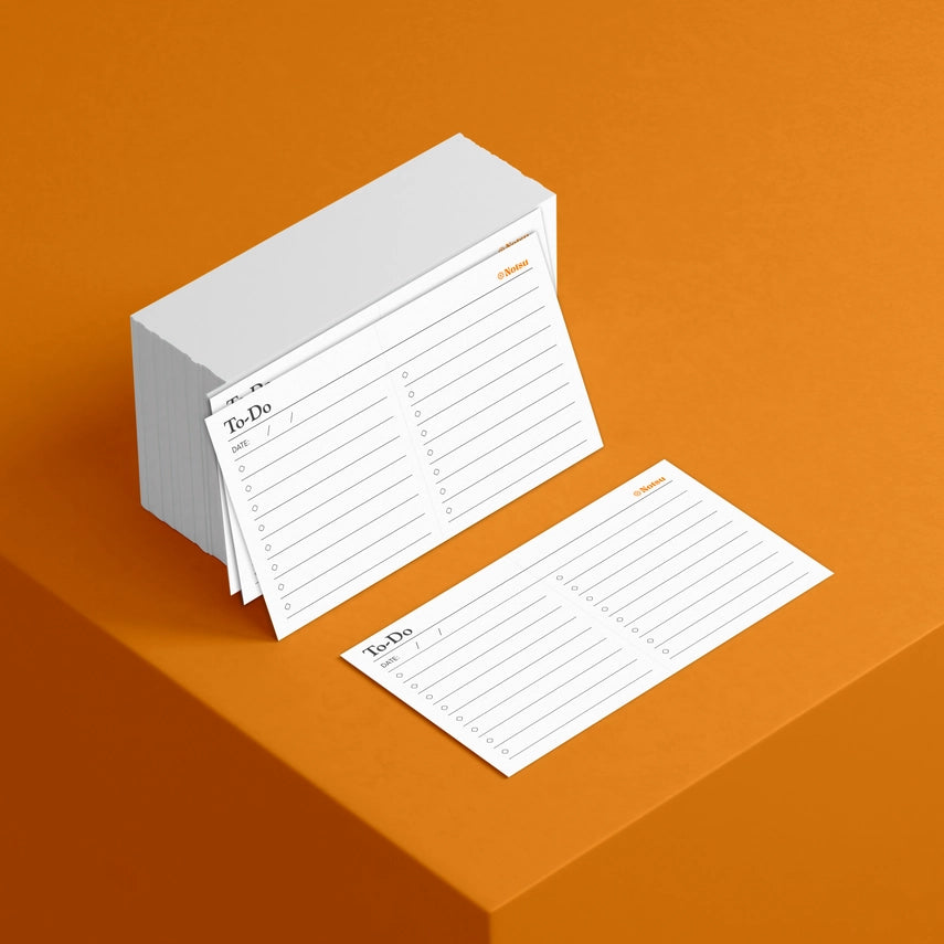 Notsu - Note Cards 3x5 - Scored To Do List
