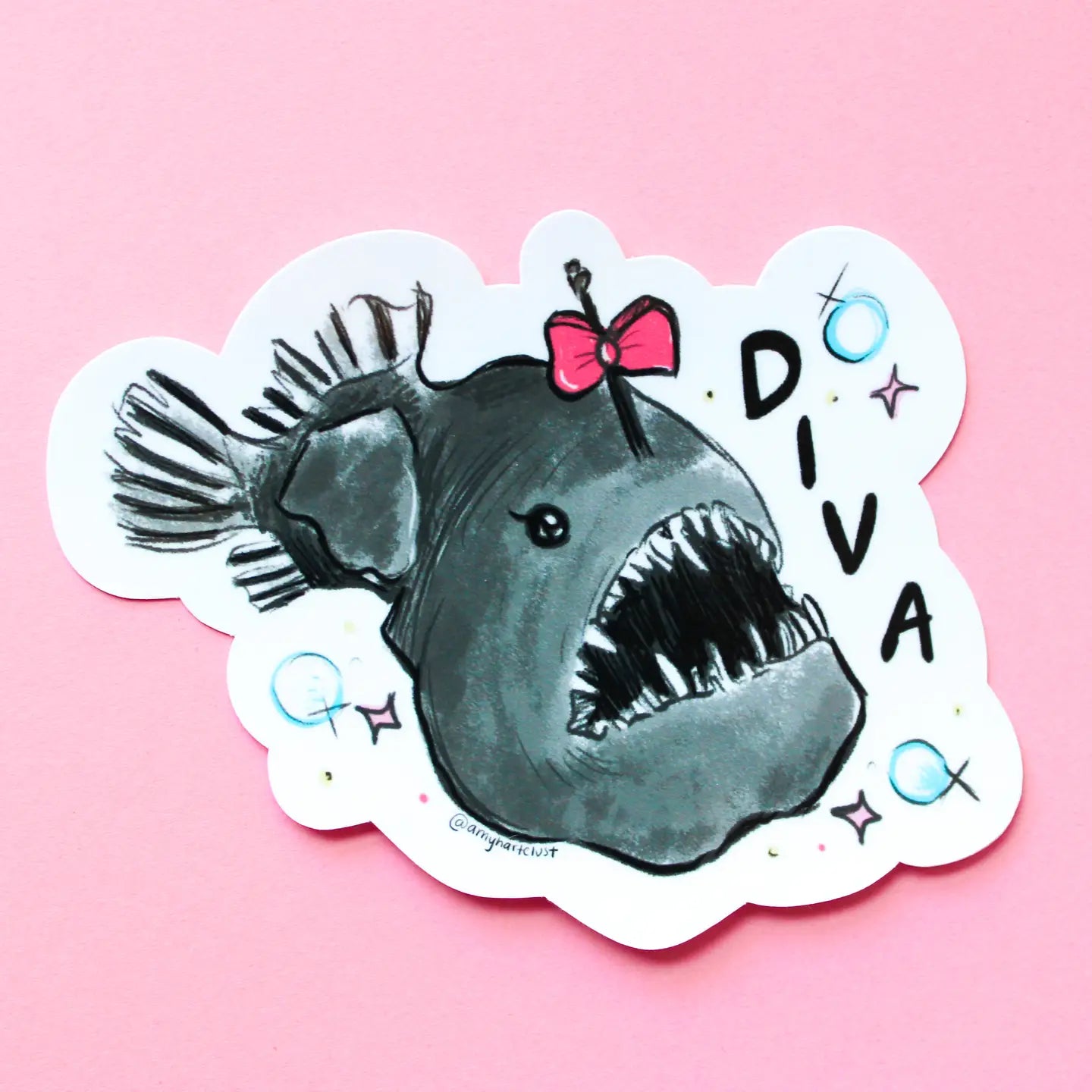 Amy Hartelust Art & Illustration - Vinyl Sticker - Diva