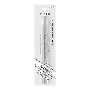 Midori Lens Ruler - Transparent