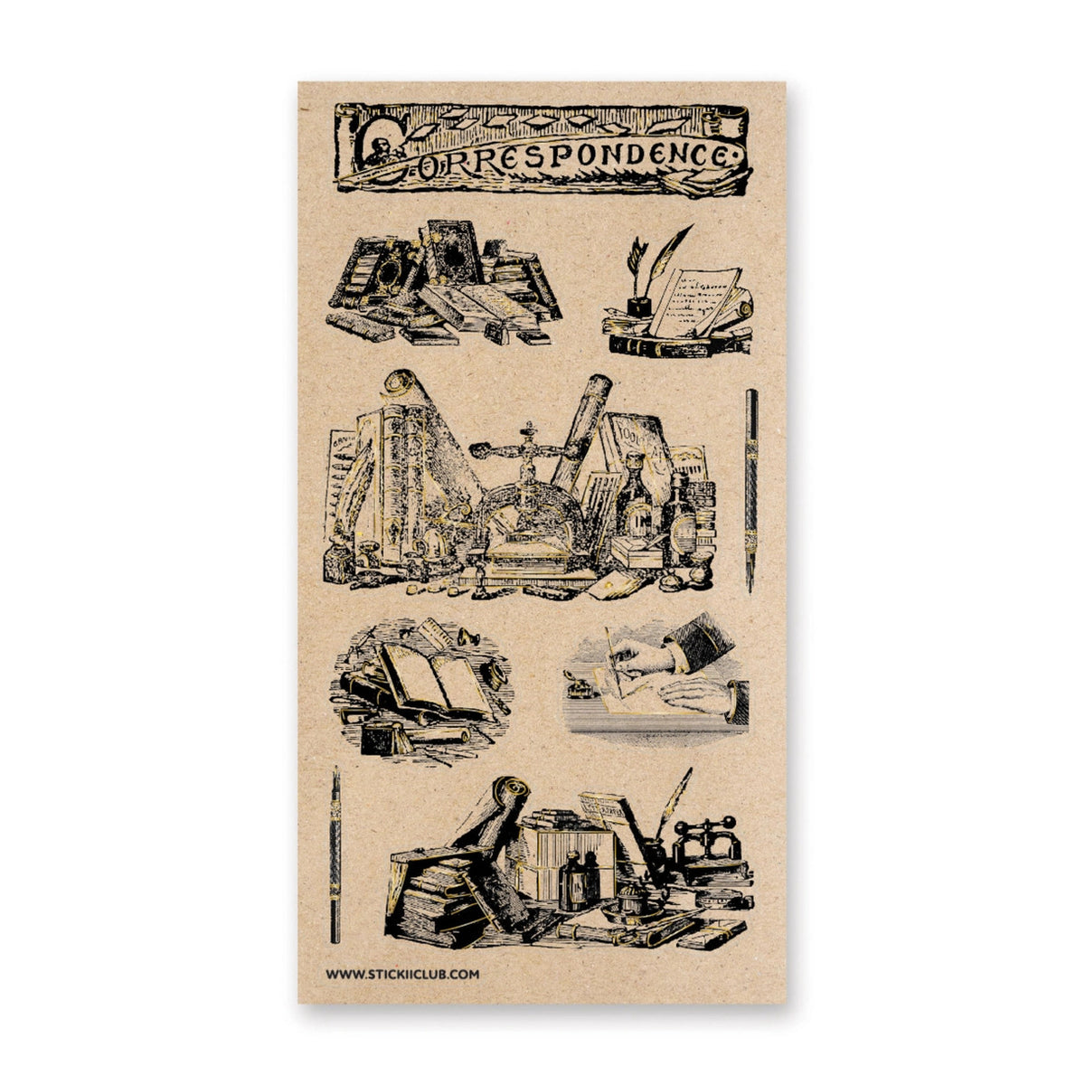 STICKII Sticker Sheet - Vintage Correspondence