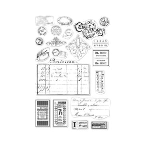 Hero Arts Clear Stamps - Vintage Postmarks and Tickets