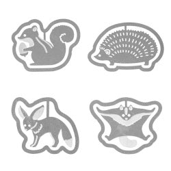 Midori Etching Clips- Small Animals
