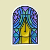 Blueprintery - Sticker - Stained Glass Nib