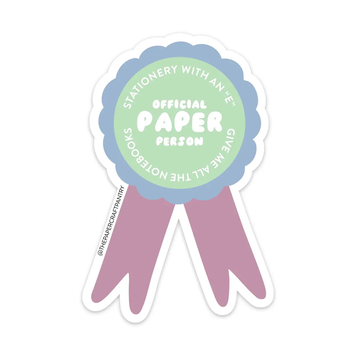 The Paper + Craft Pantry Vinyl Sticker - Official Paper Person