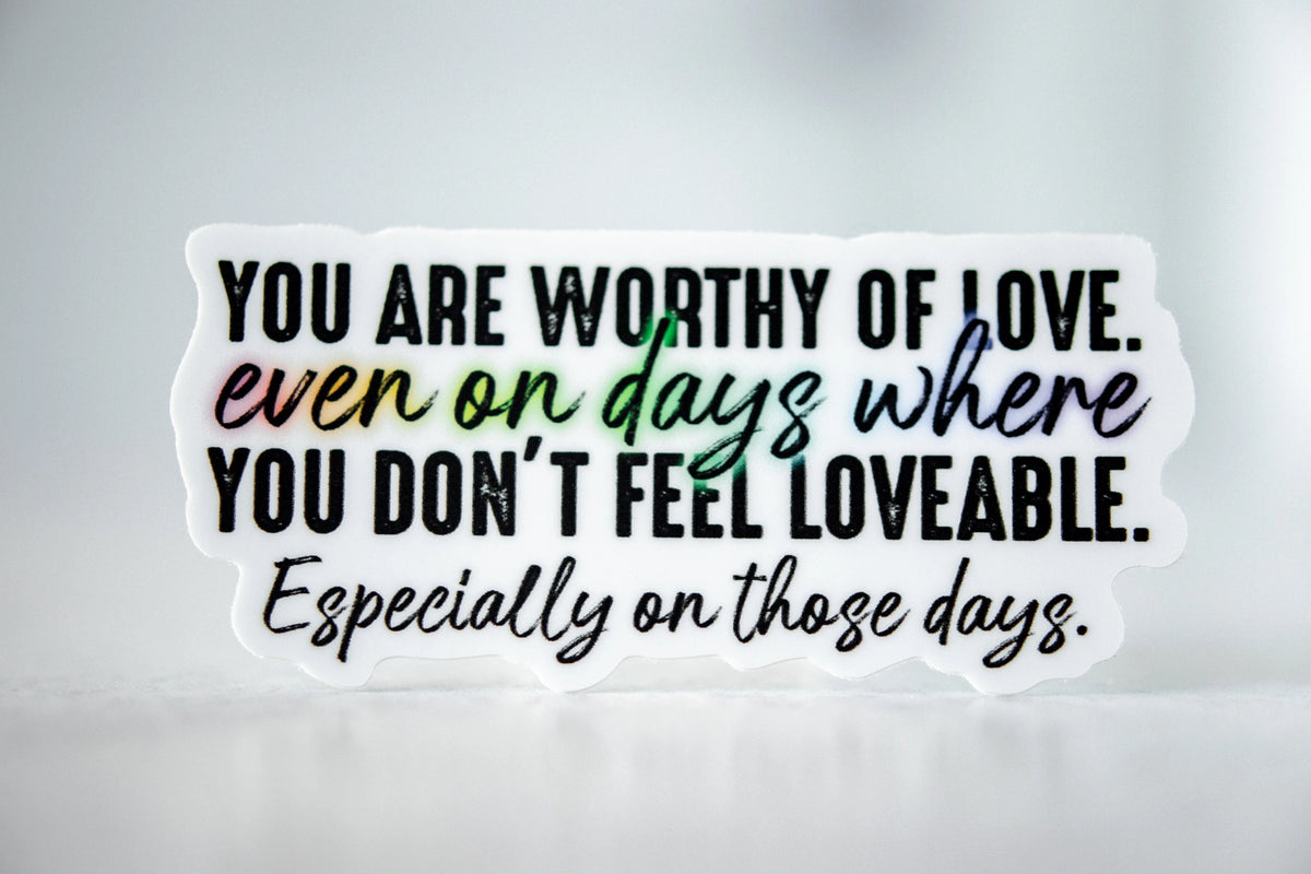 Savannah and James Co - Vinyl Sticker - You Are Worth