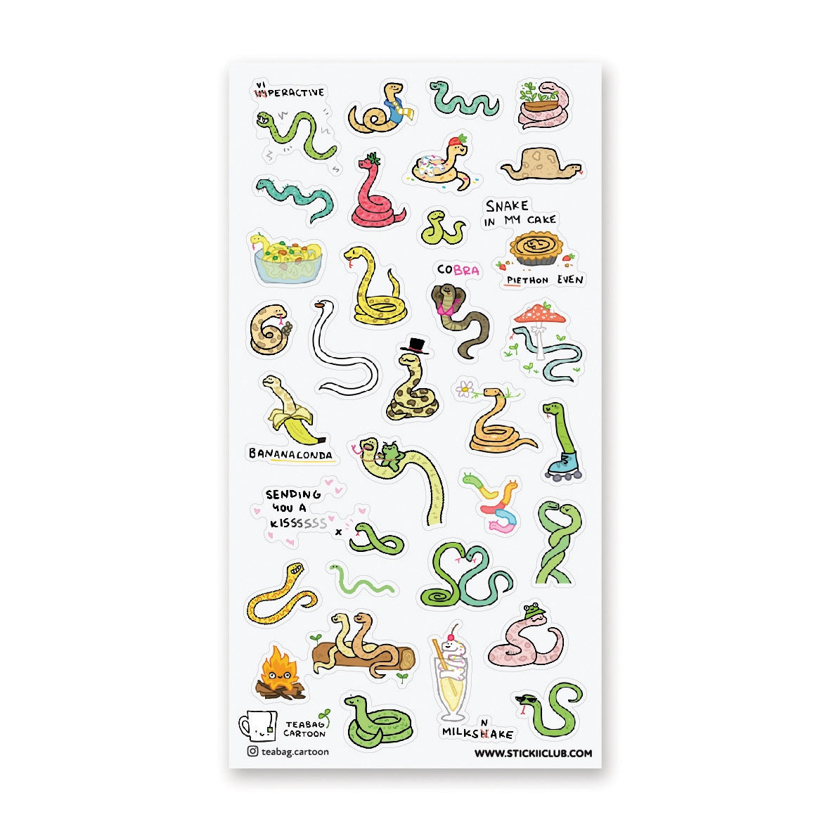 STICKII Sticker Sheet -  Delightful Danger Noodles