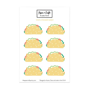 The Paper + Craft Pantry - Taco Sticker Sheet