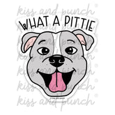 Kiss and Punch - Vinyl Sticker - What a Pittie