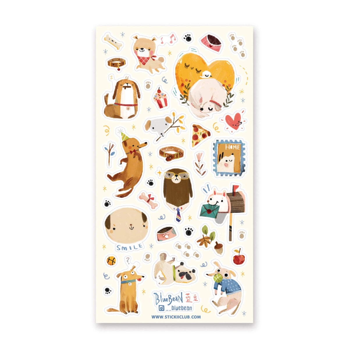 STICKII Sticker Sheet - Doggy Days