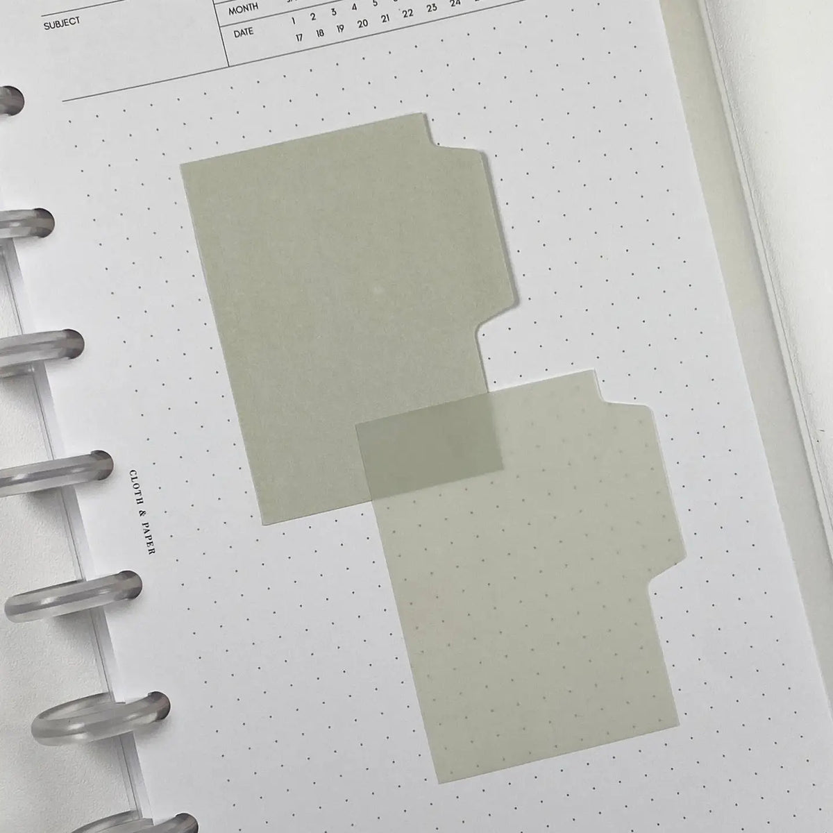 Cloth & Paper - Tab Sticky Notes - Linen