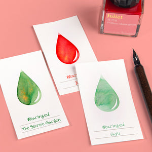 Wearingeul Ink Swatch Cards - Ink Drop