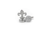 Global Solutions Metal Wax Seal 3/4" with Fleur-de-lis handle - Pumpkin