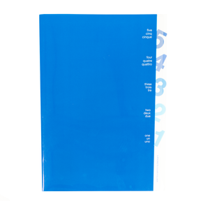 Midori 5 Pocket Clear Folder A4 - Blue