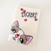 Calliope Pencil Factory - Reusable Sticker Book - Chips the Cat