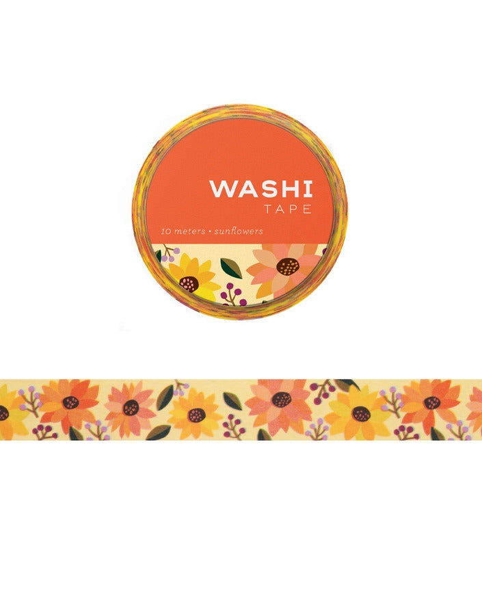 Girl of ALL WORK - Washi tape - 15mm - Sunflowers
