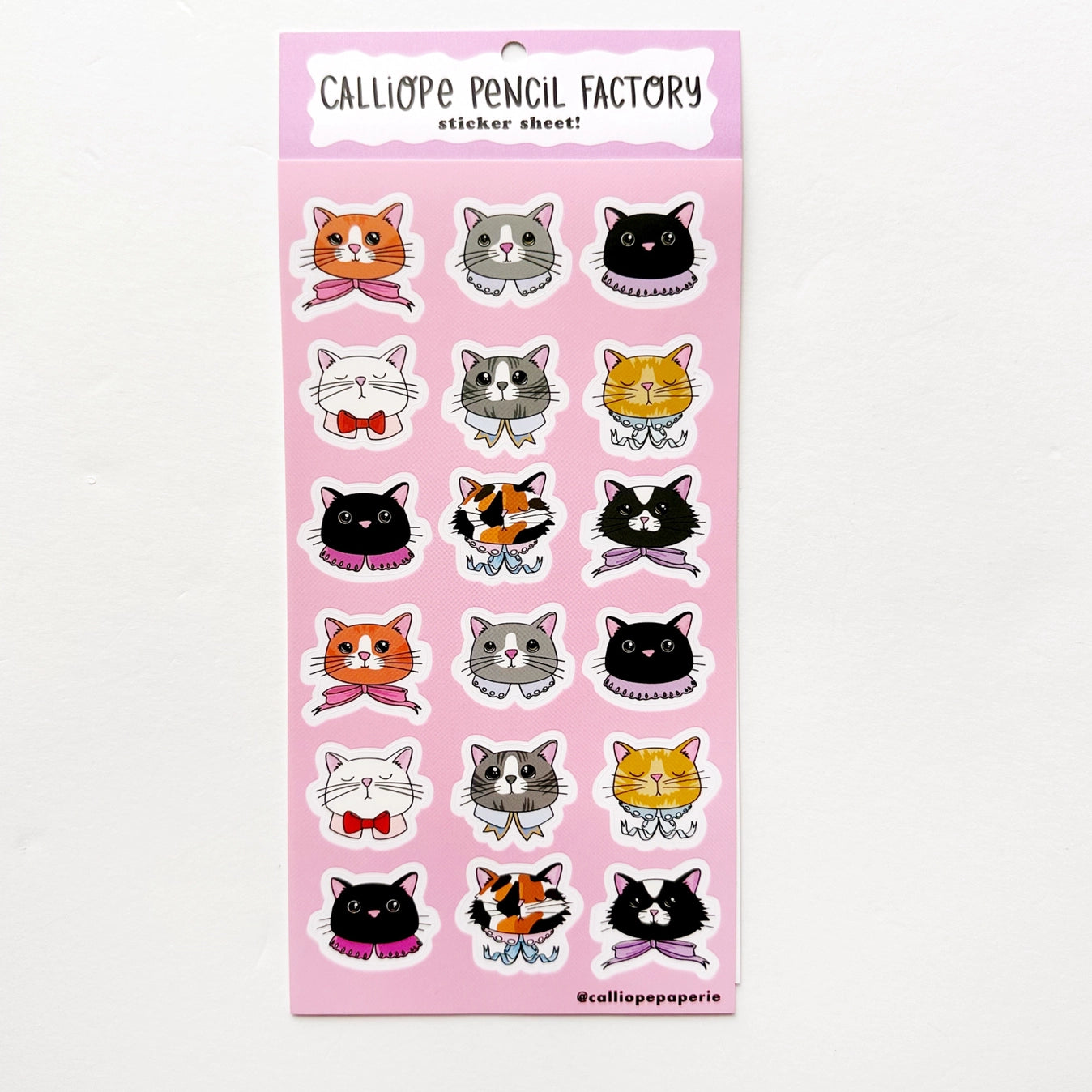 Calliope Pencil Factory - Fancy Felines Stickers