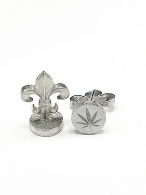 Global Solutions Metal Wax Seal 3/4" with Fleur-de-lis handle - Weed