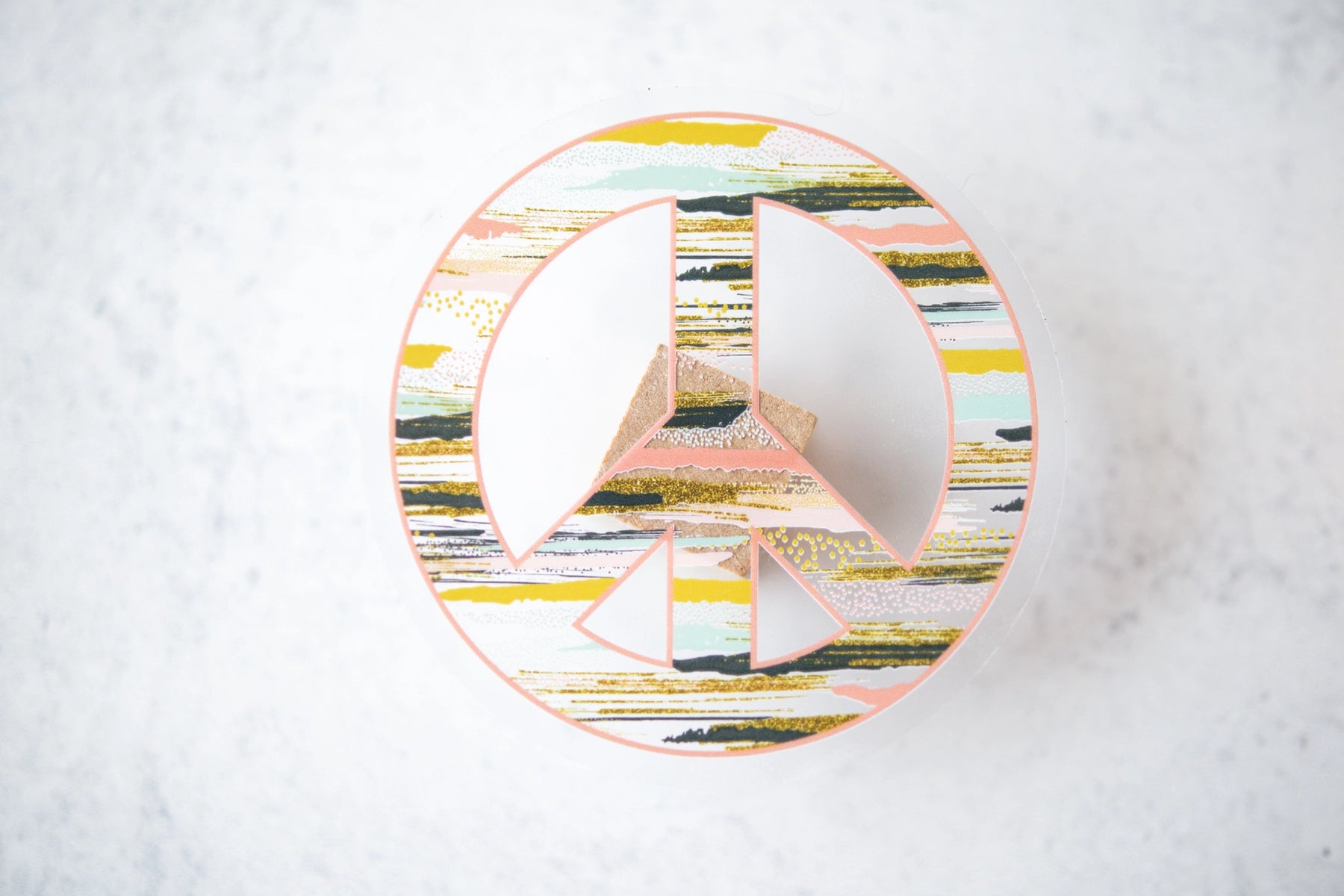 Savannah and James Co - Vinyl Sticker - Multi Color Peace Sign